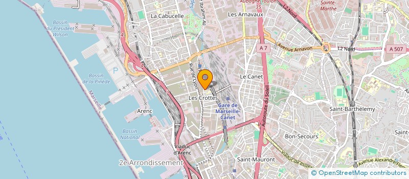 localisation de l'entreprise INTERTRANS à MARSEILLE