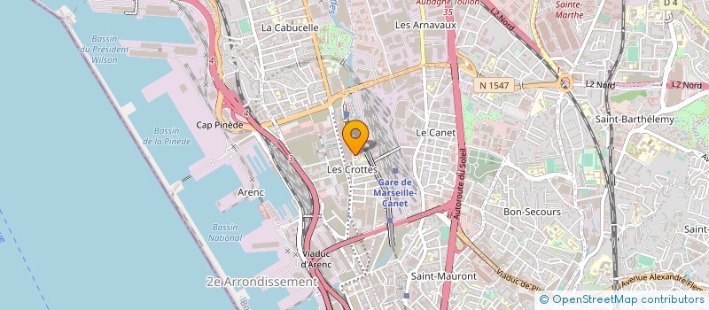 localisation de l'entreprise INTERTRANS I E à MARSEILLE