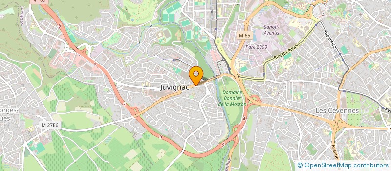 localisation de l'entreprise INTERV DEPANN HYDRAU ELECTRIQUE à JUVIGNAC