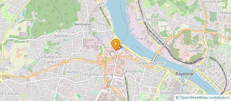 localisation de l'entreprise INTERV SOCIAL CONS INTERENTR PAYS ADOUR à ANGLET