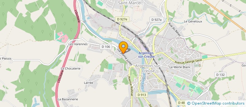localisation de l'entreprise INTERVAL'DE LOIRE à ARGENTON-SUR-CREUSE