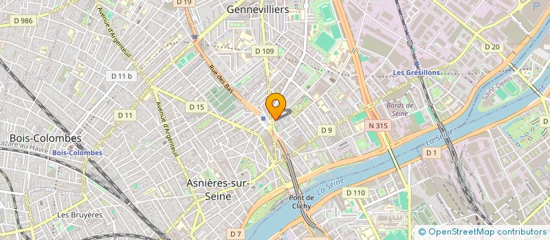 localisation de l'entreprise INTERVALLE à GENNEVILLIERS