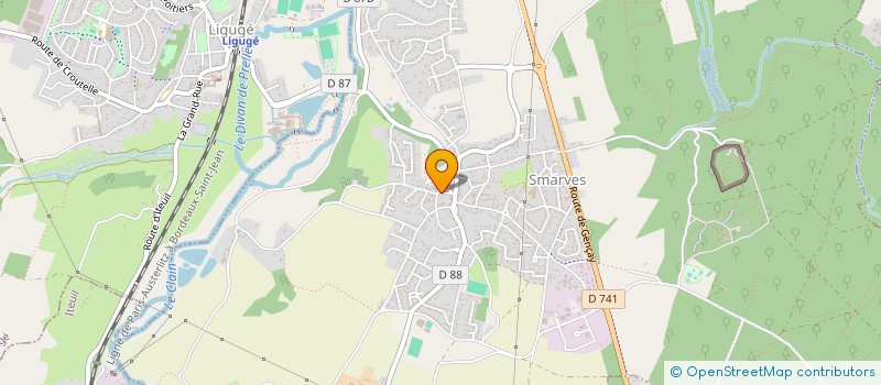 localisation de l'entreprise INTERVALLES ECOLE DE MUSIQUE ASSOCIATIVE VONNE ET CLAIN  LIGUGE