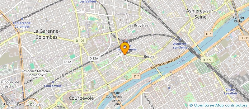 localisation de l'entreprise INTERVALS à COURBEVOIE
