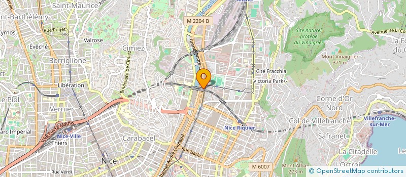 localisation de l'entreprise INTERVENTION à NICE