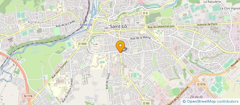 localisation de l'entreprise INTERVENTION FAMILLE SYSTEMIE  SAINT-LO