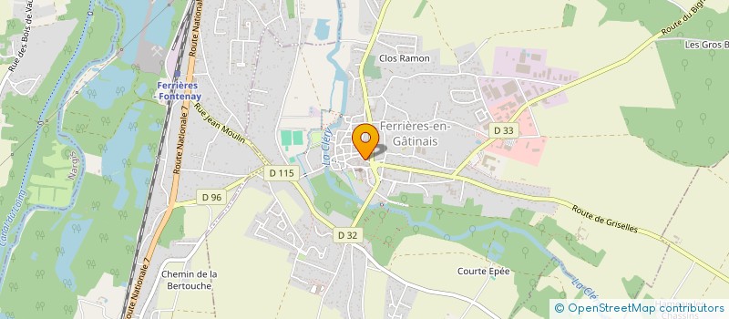 localisation de l'entreprise INTERVENTION FORMATION  FERRIERES-EN-GATINAIS