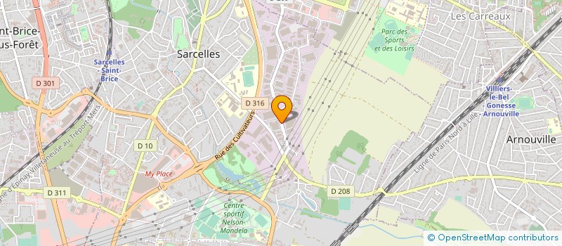 localisation de l'entreprise INTERVENTION SURVEILLANCE PROTECTION à SARCELLES