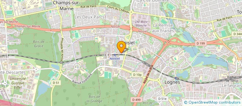localisation de l'entreprise INTERVENTION SURVEILLANCE SECURITE PRIVEE à NOISIEL