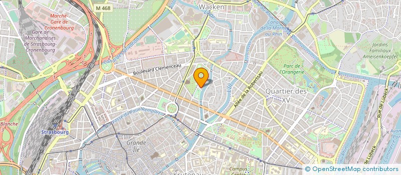 localisation de l'entreprise INTERVER à STRASBOURG