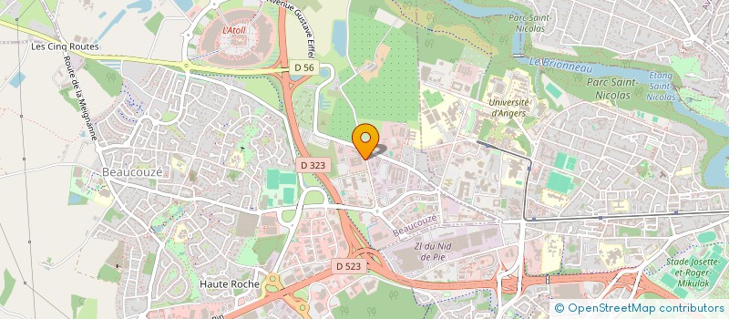 localisation de l'entreprise INTERVET  BEAUCOUZE