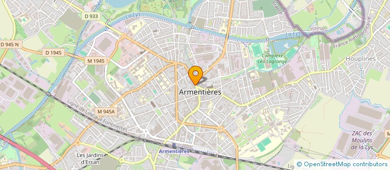 localisation de l'entreprise INTERVIDEO  ARMENTIERES