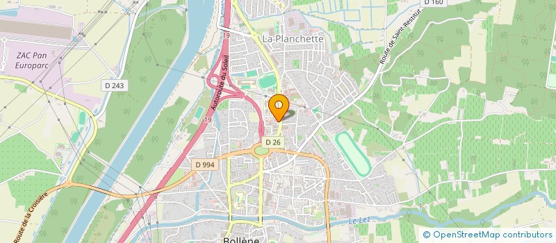 localisation de l'entreprise INTERVISION à BOLLENE