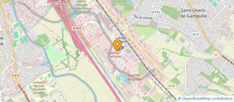 localisation de l'entreprise INTESENS  LABEGE