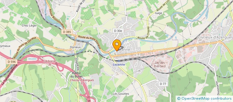 localisation de l'entreprise INTESSE  LOZANNE