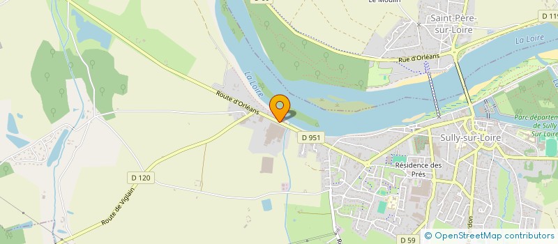 localisation de l'entreprise INTEVA METAL FORMING SAS à SULLY-SUR-LOIRE