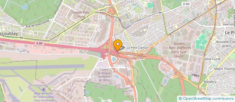 localisation de l'entreprise INTEXDECO à CLAMART