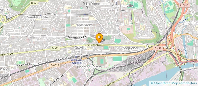 localisation de l'entreprise INTHEBOXE  LE HAVRE