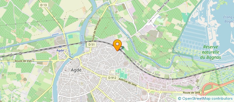 localisation de l'entreprise INTI  AGDE