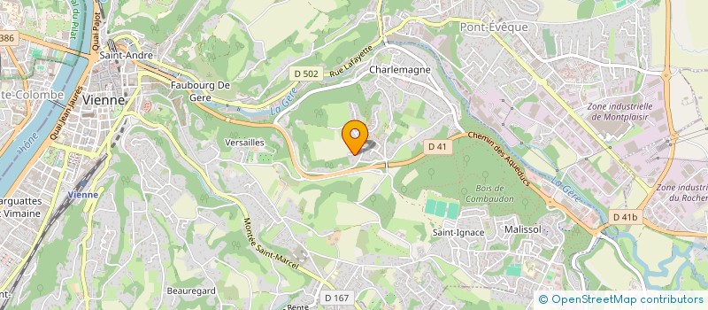 localisation de l'entreprise INTI DL.  VIENNE