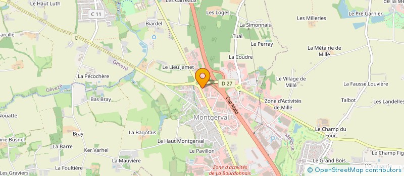 localisation de l'entreprise INTI LA PATISSERIE NOMADE  LA MEZIERE