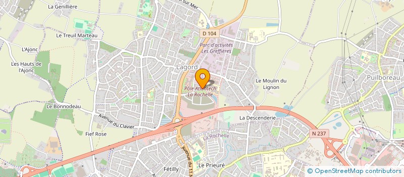 localisation de l'entreprise INTICDE  LAGORD