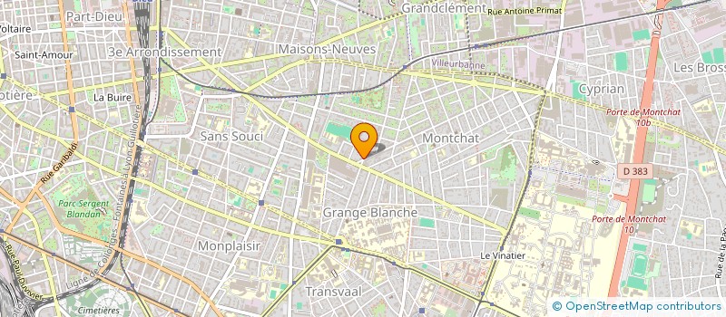 localisation de l'entreprise INTIM 7  LYON