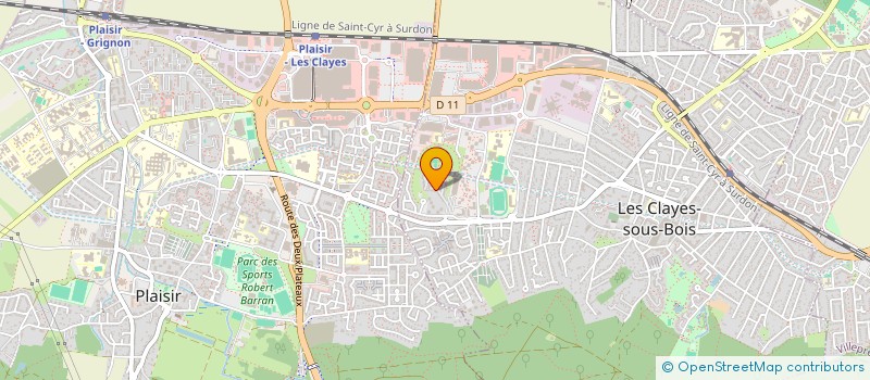 localisation de l'entreprise INTIM 8 à LES CLAYES-SOUS-BOIS