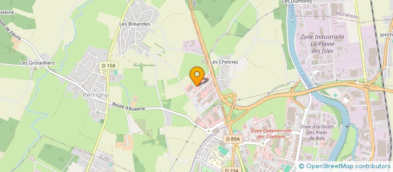 localisation de l'entreprise INTIME ET SENS  PERRIGNY