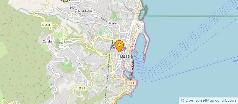 localisation de l'entreprise INTIMITA à BASTIA