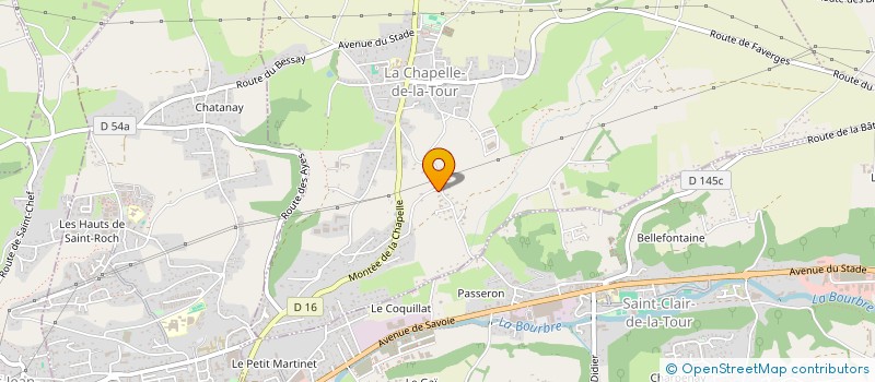 localisation de l'entreprise INTIMMO  LA CHAPELLE-DE-LA-TOUR