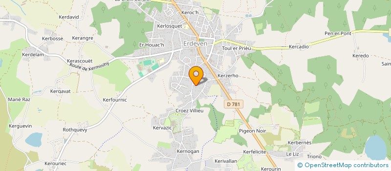 localisation de l'entreprise INTL MERMOZ  ERDEVEN