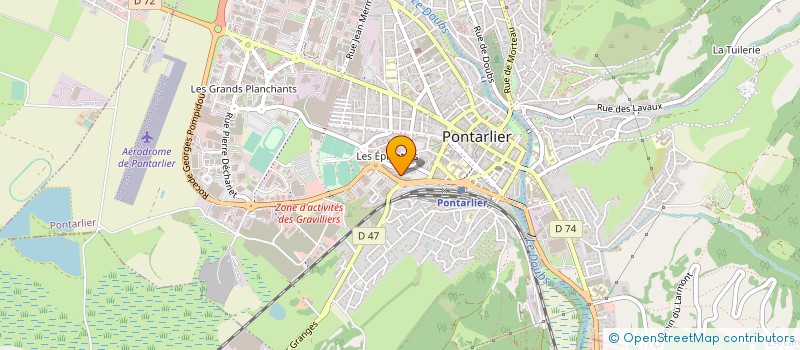 localisation de l'entreprise INTOO LE MILE 2021 à PONTARLIER