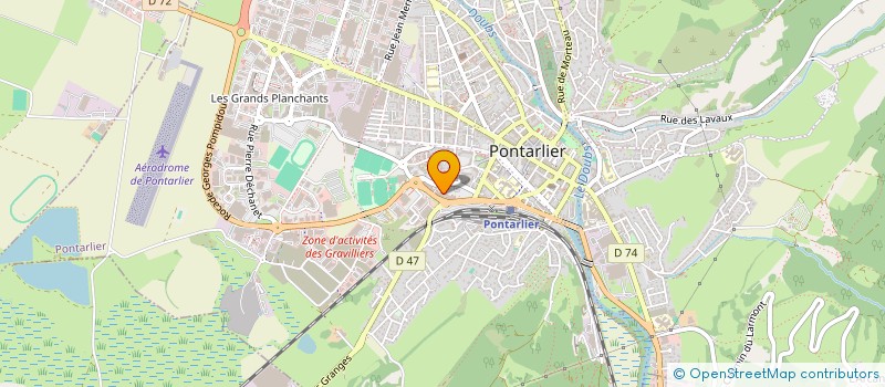 localisation de l'entreprise INTOO MONTAGNE à PONTARLIER