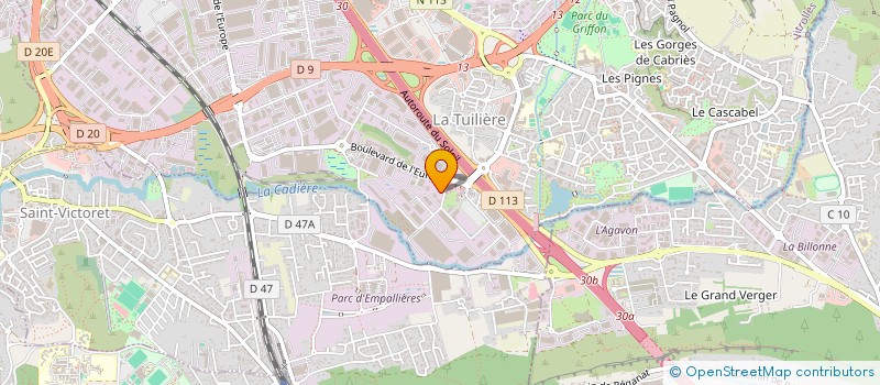 localisation de l'entreprise INTP  VITROLLES