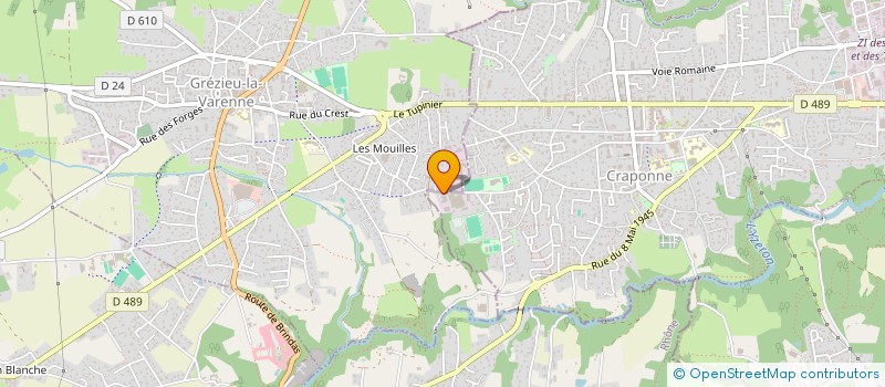 localisation de l'entreprise INTRA MUROS à CRAPONNE