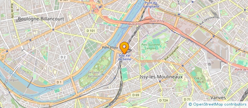 localisation de l'entreprise INTRA PRESSE TV à ISSY-LES-MOULINEAUX
