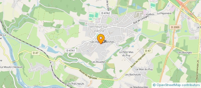localisation de l'entreprise INTRA SER IMMO  VERNEUIL-SUR-VIENNE