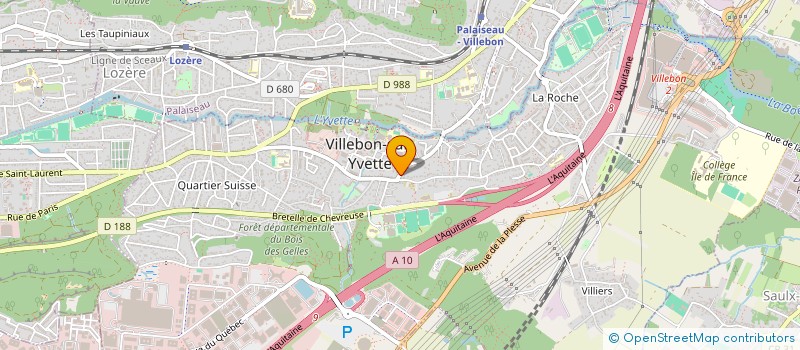 localisation de l'entreprise INTRAC à VILLEBON-SUR-YVETTE