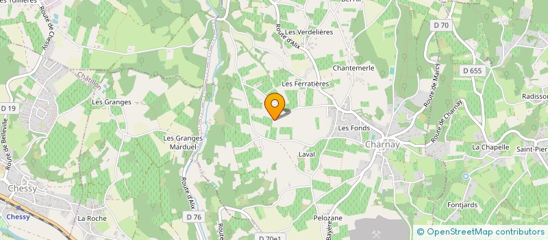 localisation de l'entreprise INTRACK  CHARNAY