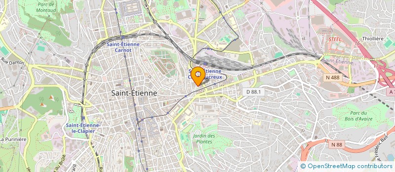 localisation de l'entreprise INTRACOM à SAINT-ETIENNE