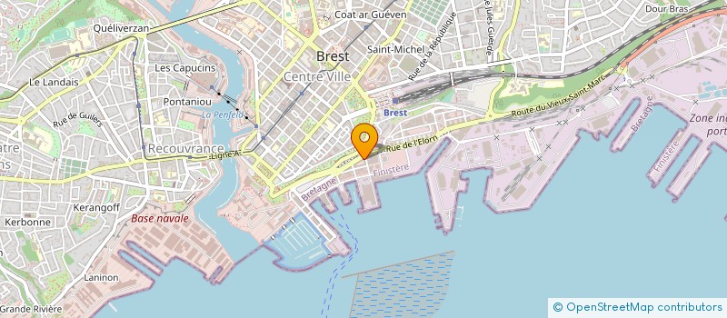 localisation de l'entreprise INTRADYS à BREST