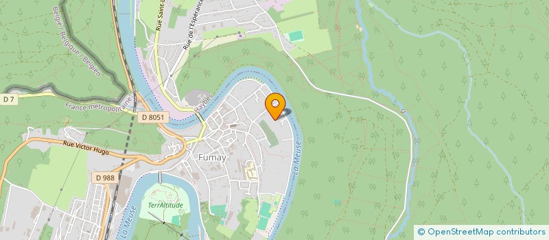 localisation de l'entreprise INTRAFOR à FUMAY