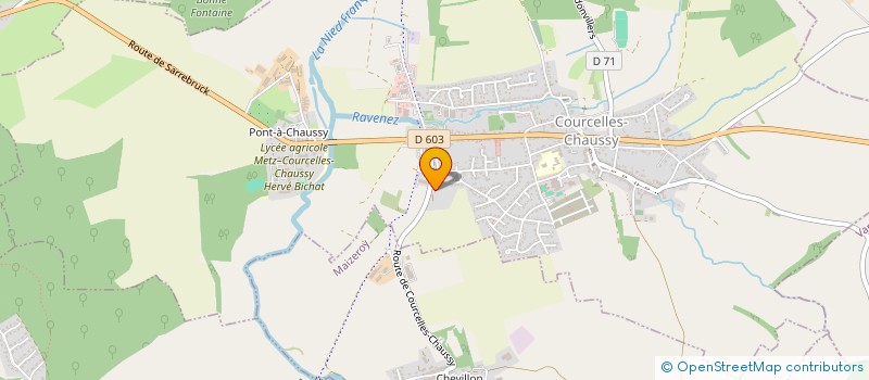 localisation de l'entreprise INTRAMINES-IFF à COURCELLES-CHAUSSY