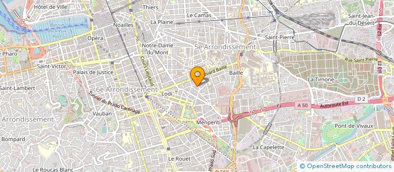 localisation de l'entreprise INTRAS MUROS COMMUNICATION  MARSEILLE