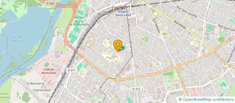 localisation de l'entreprise INTREPIDE ANGERS ROLLER à ANGERS