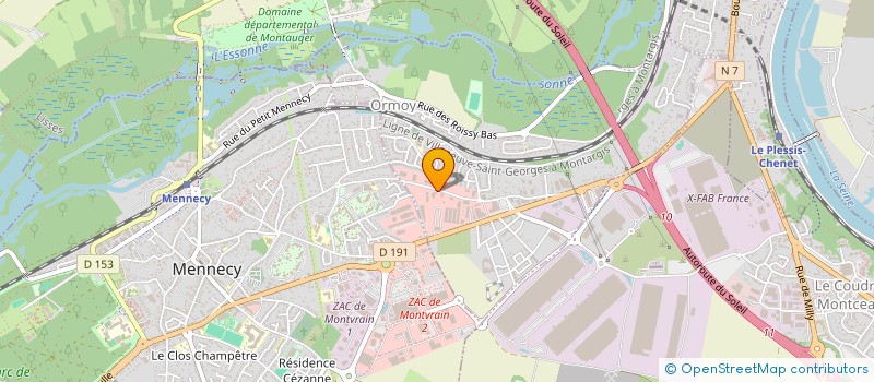 localisation de l'entreprise INTREX 77 à ORMOY
