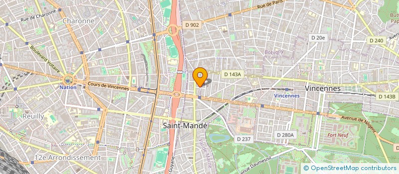 localisation de l'entreprise INTRINSIC GESTION à SAINT-MANDE