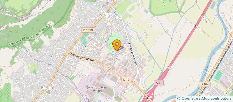 localisation de l'entreprise INTUISKIN  CROLLES