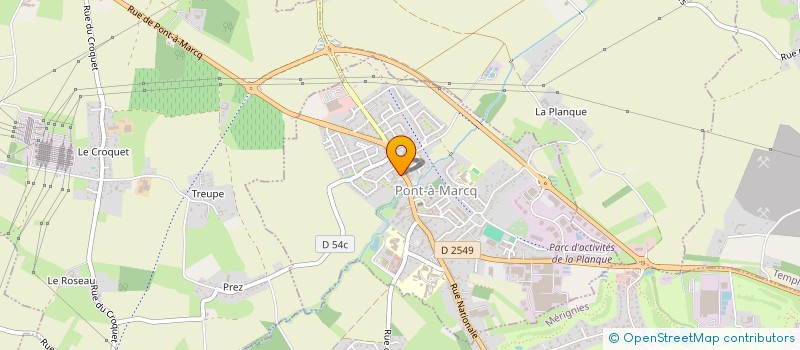 localisation de l'entreprise INTUITION  PONT-A-MARCQ